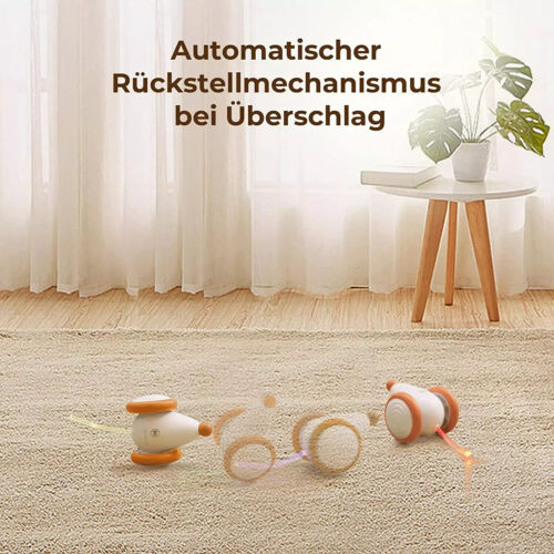 Cheerble Wicked Mouse Smart Interactive Cat Toy (Apricot Colour) - Fun for Cats! - Picture 5 of 9