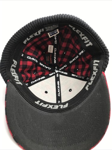 Dakine Men's Black Knit Beanie Cap Cuffed Beanie Plaid Red - Picture 8 of 12