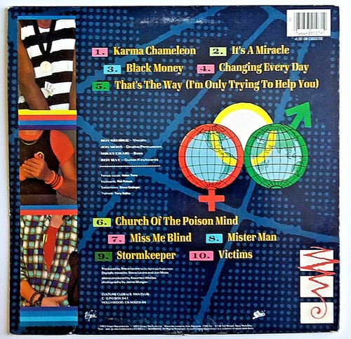 CULTURE CLUB - Colour By Numbers - Vinyl LP 1st Press Epic QE 39107 Lyric Sleeve - Imagen 2 de 6