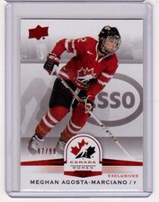 MEGHAN AGOSTA-MARCIANO Upper Deck Women's Team Canada Juniors /99 Exclusives 147