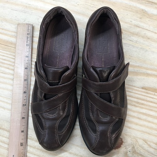 Clarks Everyday Schuhe Damen 7,5 M Showstopper Slipper 84973 braunes Leder flach - Bild 6 von 11