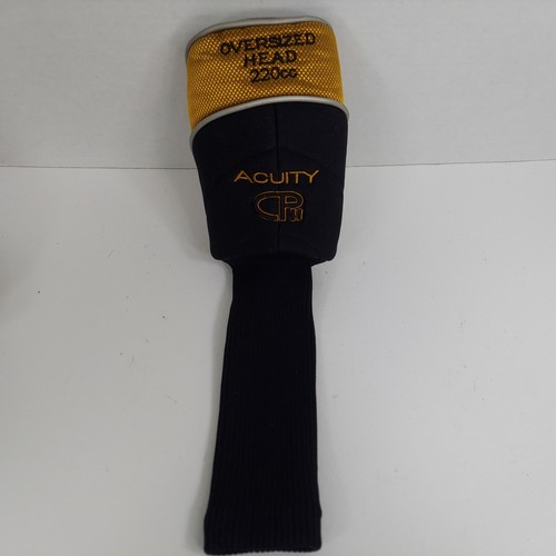 Acuity CP2 CPii 220cc Golf Club Driver Wood Head Cover Oversized #3 Black Gold - Picture 4 of 6