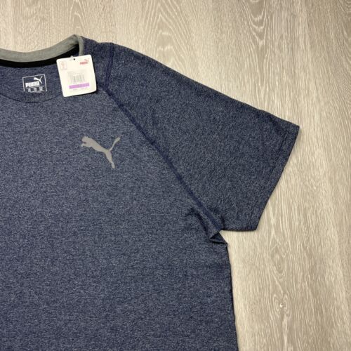 PUMA Men’s Finish line Blue T-Shirt Size 2XL (New) - Picture 3 of 13