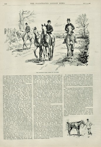 Antique B&W Illustrated Print Part Of The Pytchley Hunt Story London News 1893 - Picture 3 of 4