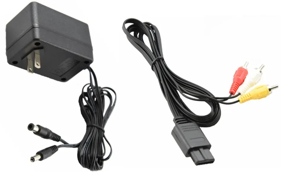 Cable adaptador de fuente de alimentación de audio AV RCA + AC para juego Super Nintendo SNES Foto 2 de 4