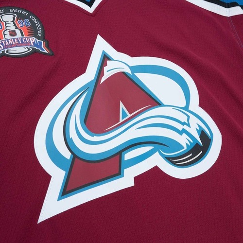 Camiseta Mitchell & Ness Peter Forsberg Colorado Avalanche 1996 Copa Stanley Grande - Imagen 4 de 7
