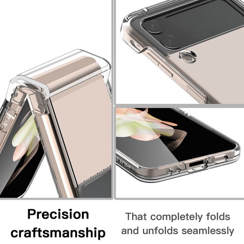 Funda protectora transparente con bisagra para Samsung Galaxy Z Flip 4 2022 a prueba de golpes - Imagen 6 de 10
