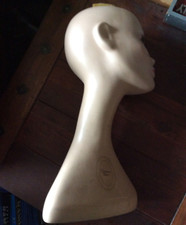 Büste Kopf [Christian Dior] Vintage  ca 70er 80er Schaufenster Teil Puppe Kult