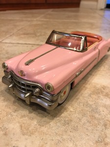 Vintage 1950 S Pink Cadillac Cast Model 1 24 Scale Made In An Image Is Loading Vintage 1950 S Pink Cadillac Cast Model 1