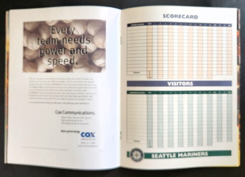 SEATTLE MARINERS/SAN DIEGO PADRES 2000 SPRING TRAINING PROGRAM/MAGAZINE - NEW!! - Picture 11 of 13
