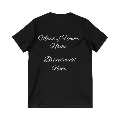 Personalized Bridal Party Unisex Tee, Custom Wedding Party Gift Shirt, Plus size - Picture 3 of 3