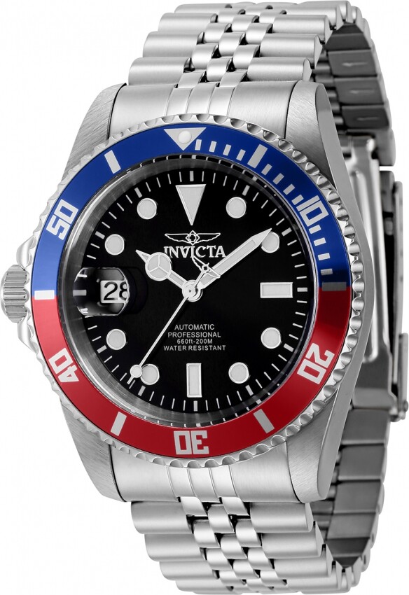 Мужские часы Invicta Pro Diver с черным циферблатом и безелем Pepsi Lefty 43981