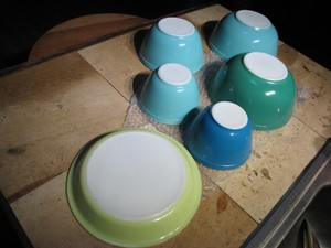 Vintage Pyrex Nesting Bowls Lot 6 Corningwear Corning Wear blue ... Vintage Pyrex Nesting Bowls Lot 6 Corningwear Corning Wear blue ...