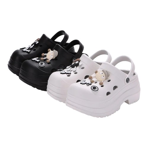 Clogs Slipper Sandalen Badelatschen Mules Platform Plateau Pantoletten - Bild 9 von 12
