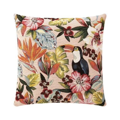 $550 Yves Delorme Utopia King Duvet Cover Tropical Bird Paradise Flowers France - Picture 21 of 24