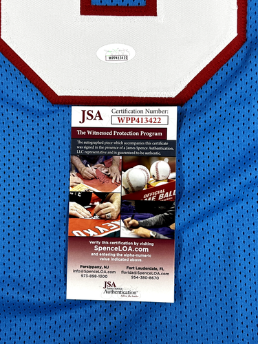 Elvin Bethea Autographed Houston Oilers HOF Jersey w/ JSA Authentication - Picture 3 of 5