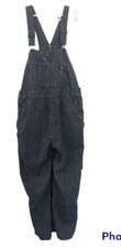 Vtg USA Works Sz 40x31 Railroad Stripe Adjustable Strap Carpenter Bib Overalls