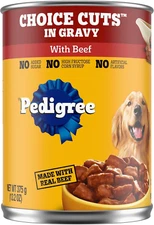 Choice Cuts in Gravy Adult Canned Soft Wet Dog Food with Beef, 13.2 Oz. Cans (12
