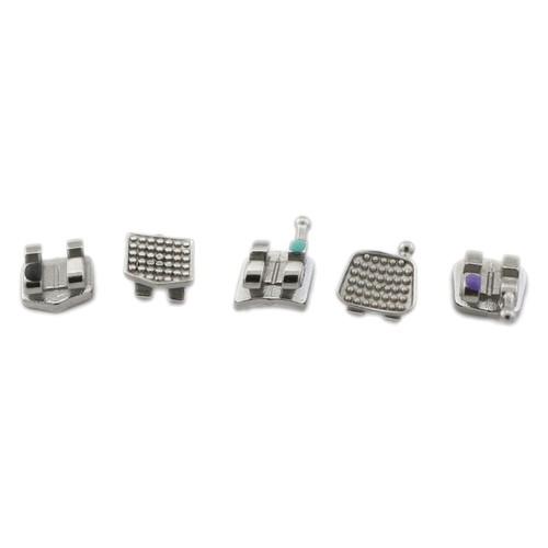Brackets de ortodoncia dental Roth .018 ortodoncia brackets metal mini-doble gancho 345 - Imagen 11 de 45