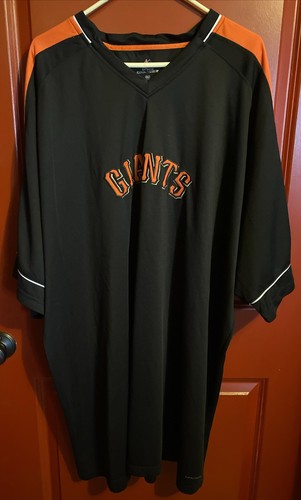 San Francisco Giants Baseball Majestic Warm Up Pullover Jersey Embroidered 5XL