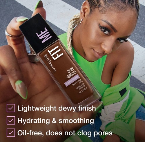 Maybelline Fit me Dewy + smooth for normal to dry skin foundation 228 soft tan - Picture 3 of 6