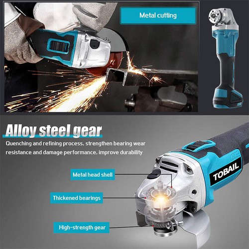 4-Tool 18V Cordless Brushless Combo Kit Angle Grinder Impact Wrench Hammer Drill - Picture 14 of 29