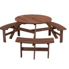 Brown Round Picnic Tables Tables