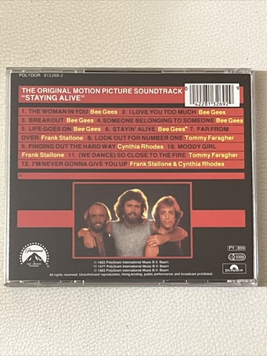 STAYING ALIVE CD - Original Movie Soundtrack - New & Sealed - * RARE * OOP - Picture 2 of 2
