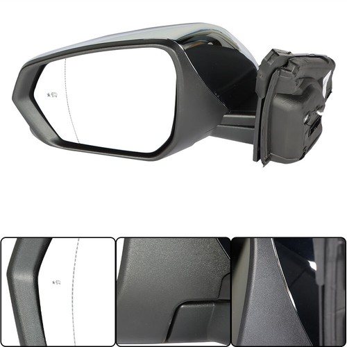 For Chevrolet Equinox 2018-2022 Driver Side Mirror Blind Spot Signal Chrome 8Pin - Picture 5 of 11