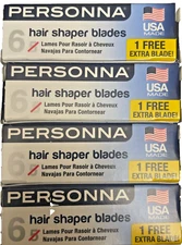 PERSONNA Hair Shaper Blades 24pk (4x5) Made in USA +4 FREE