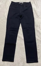 Levis 721 Jeans Women's 25x25 Black High Rise Skinny Leg Regular Fit Denim