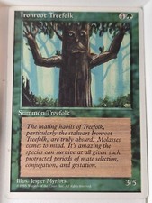 Ironroot Treefolk - 4th Edition Core Set - Magic the Gathering MTG Nice!