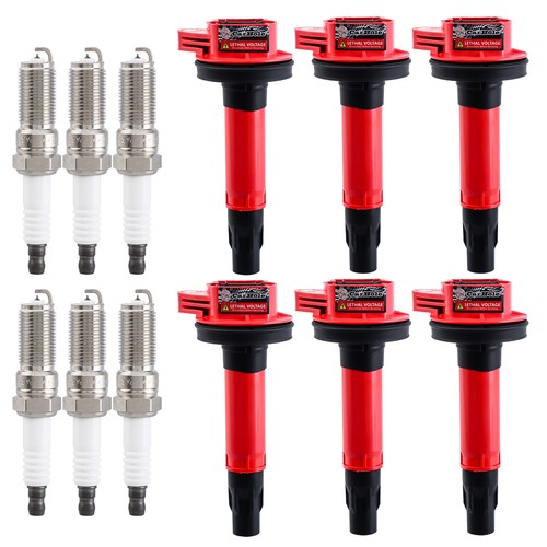 6pcs Performance Ignition Coils & Platinum Spark Plugs for Lincoln MKZ MKX UF553 - Picture 3 of 14