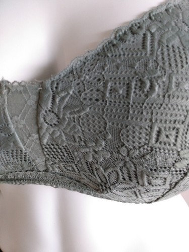 No Boundaries Triangle Floral Lace Convertible Bralette Sage Jrs Plus Size XXXL - Picture 11 of 11
