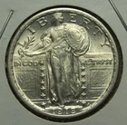 1918 MS Standing Liberty Quarter UNC