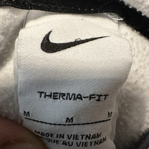 Nike Hoodie Mens MediumGray Camouflage Therma Fit Fleece Pullover Casual Rare - Picture 5 of 10