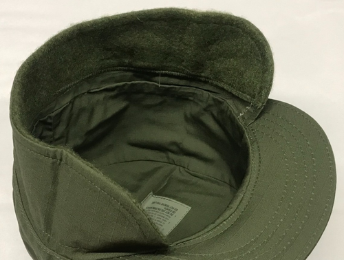 BDU Combat Patrol Cap w/ Ear Flaps MIL SPEC OG 507 Size 7 1/2 - Picture 6 of 7