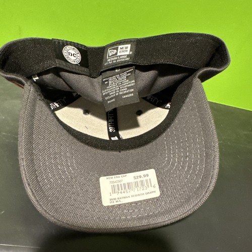 New Era 39thirty M/L Flex Fit DC Batman 80 Years Black Grey Rebirth Medium Large - Picture 5 of 5