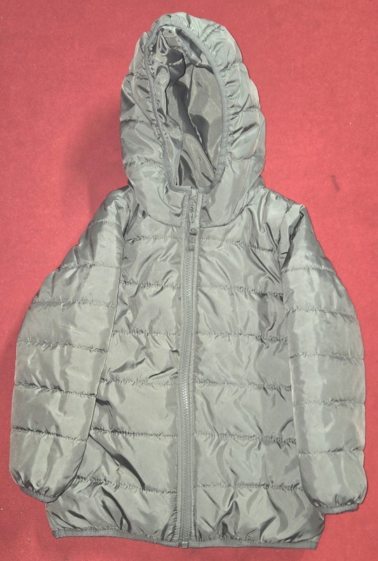 🌟 Carter's Girl's Hooded Puff Jacket Green Size   5T