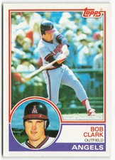 1983 Bob Clark Topps - California Angels