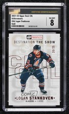 2021-22 Upper Deck CHL Achievements Gold 20/25 Logan Stankoven #A6 CSG 8