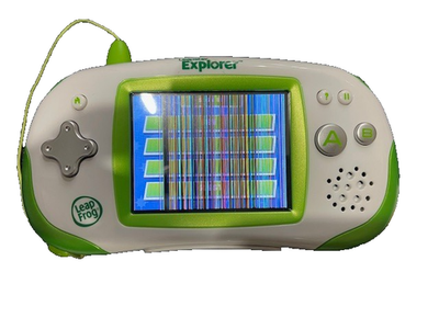 Leapfrog Leapster Explorer Handheld ( BAD SCREEN) w/ The Penguins