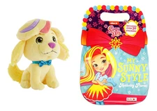 Nickelodeon Sunny Day, Doodle 6 inch Plush Dog And Style Activity Purse Book