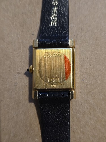1970's Cartier Tank Roman Original Dial Manual Wind 18K Electroplated SWISS - Picture 11 of 16