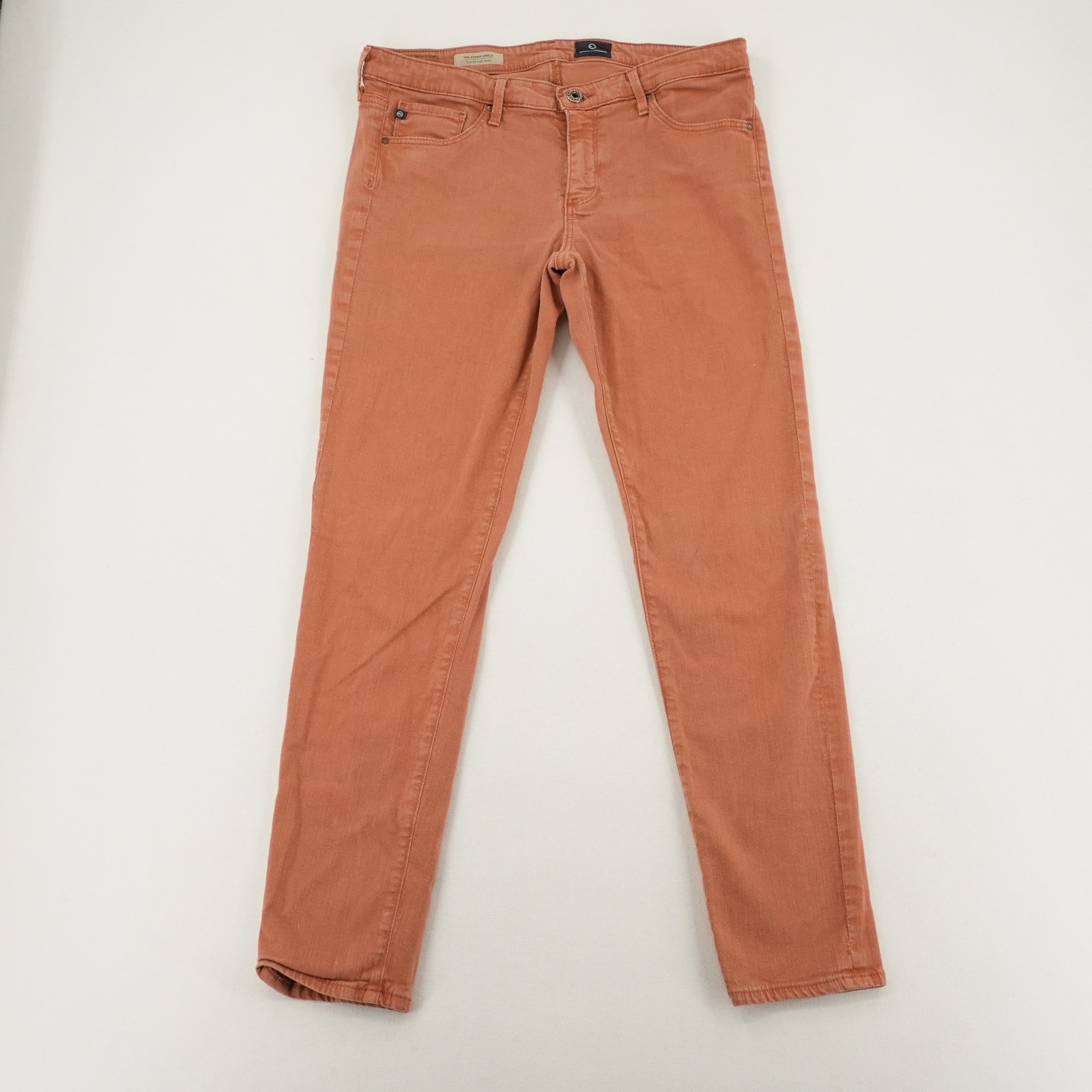 AG Adriano Goldschmied Mid-Rise Skinny Jeans Light Coral Women's Denim thumbnail 3