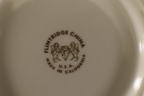 Placa base de barco gravy amarillo Flintridge China Sylvan California retirado vintage - Imagen 7 de 7