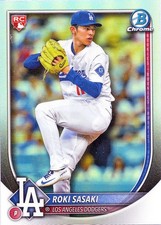2025 - Bowman - Base Card Chrome Red Rookie Logo - Roki Sasaki