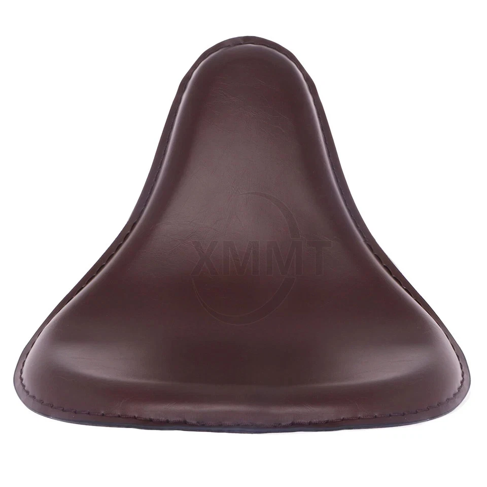 Motorcycle Leather Solo Seat For Harley Cross Bones FLSTSB Dyna Fat Bob FXDF - Image 2 of 4