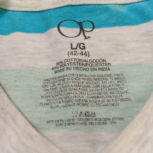 T-shirt vintage OP Ocean Pacific grande multicolore manica corta - Foto 3 di 5