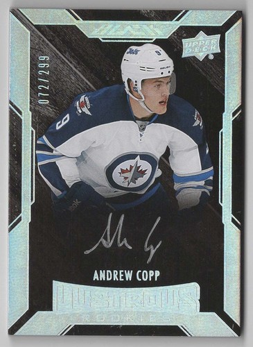 2015-16 UD Black Lustrous Rookie Signatures Autograph Auto #/299 Pick From List - Picture 9 of 9